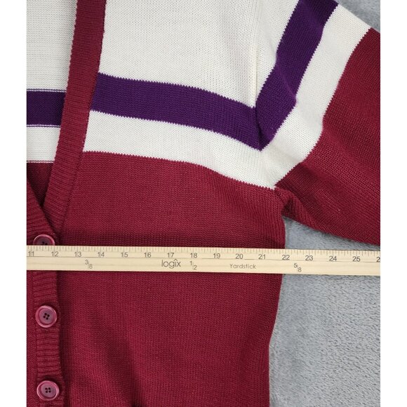 Outlander Sweater Womens Large Multicolor Button Front Knit Cardigan 90s Vintage - Picture 5 of 11